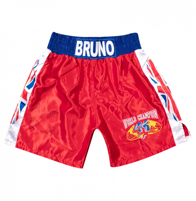Frank Bruno Signed Boxing Trunks