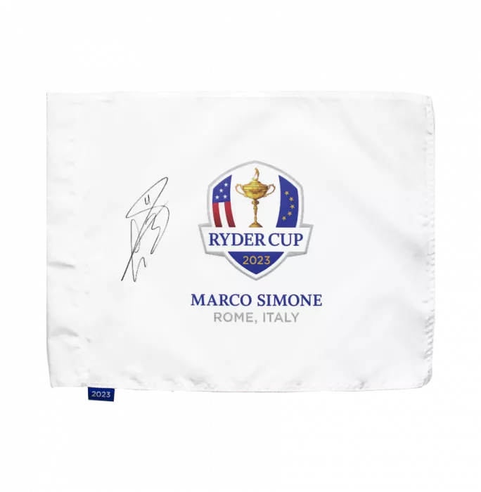 Gareth Bale Signed 2023 Ryder Cup Pin Flag