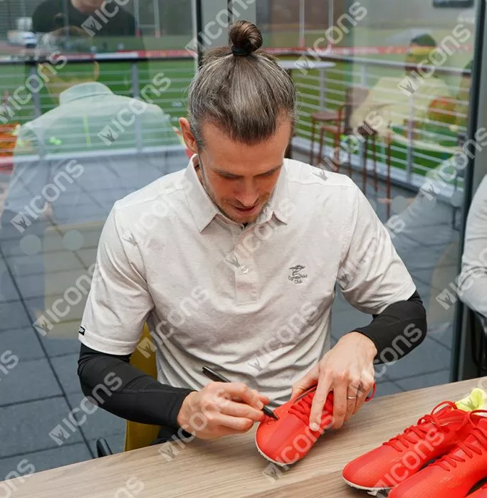 Gareth Bale Signed Red Adidas X Boot