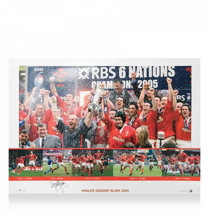 Gareth Thomas Signed Wales Rugby Photo
