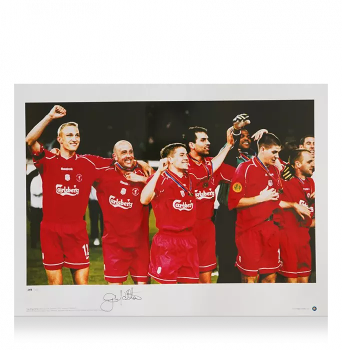 Gary McAllister Signed Liverpool Photo