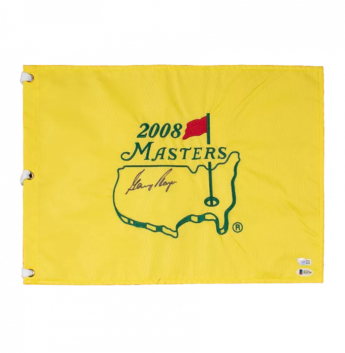Gary Player Signed 2008 Masters Pin Flag