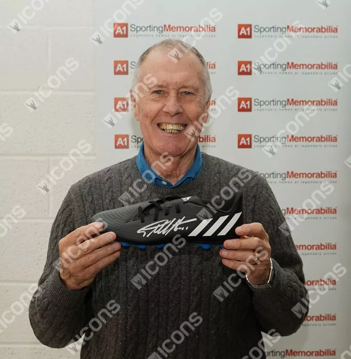 Geoff Hurst Signed Adidas Football Boot
