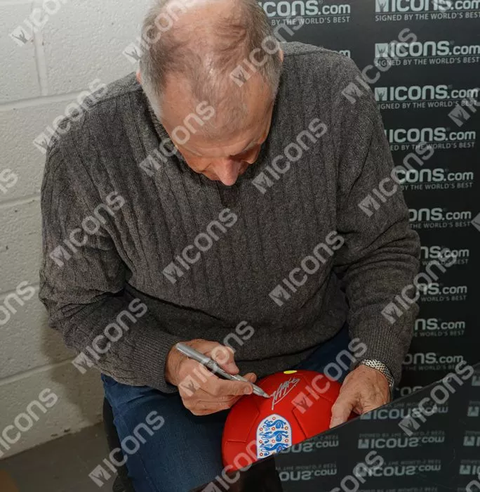 Geoff Hurst Signed Modern England Football