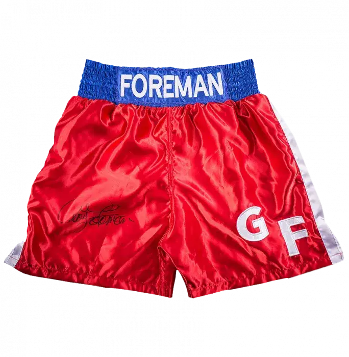 George Foreman Signed Boxing Trunks