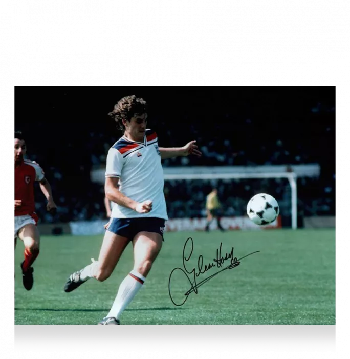 Glenn Hoddle Signed England Photo