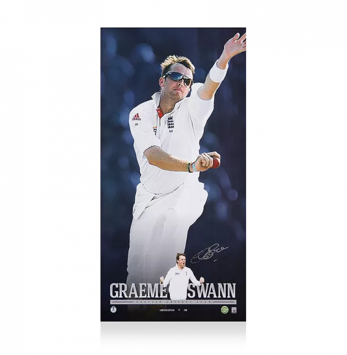 Graeme Swann Signed Photo