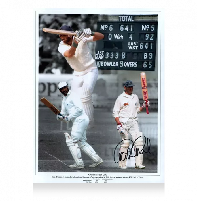 Graham Gooch Signed Photo