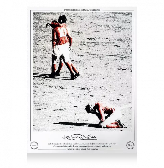 Jack Charlton Signed England Photo