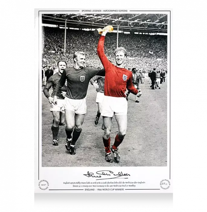 Jack Charlton Signed England Photo