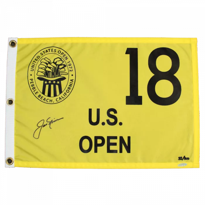 Jack Nicklaus Signed 1972 US Open Pin Flag
