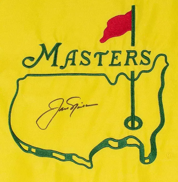 Jack Nicklaus Signed Masters Pin Flag