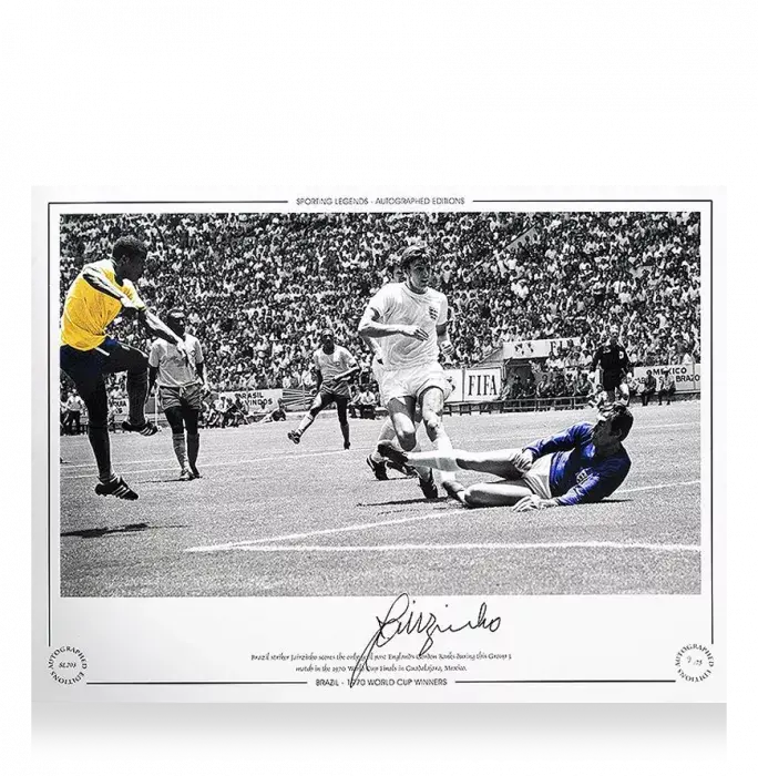 Jairzinho Signed Brazil Photo