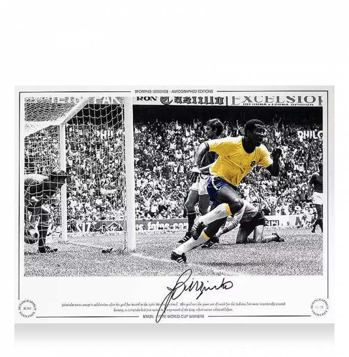 Jairzinho Signed Brazil Photo