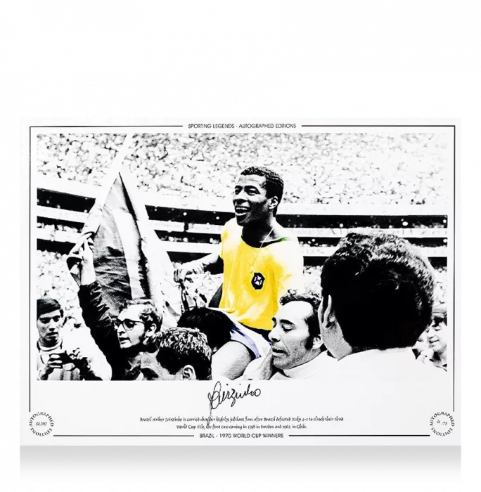 Jairzinho Signed Brazil Photo
