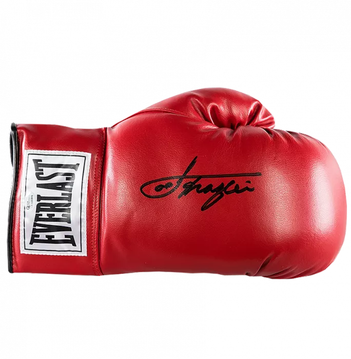 Joe Frazier Signed Red Everlast Boxing Glove