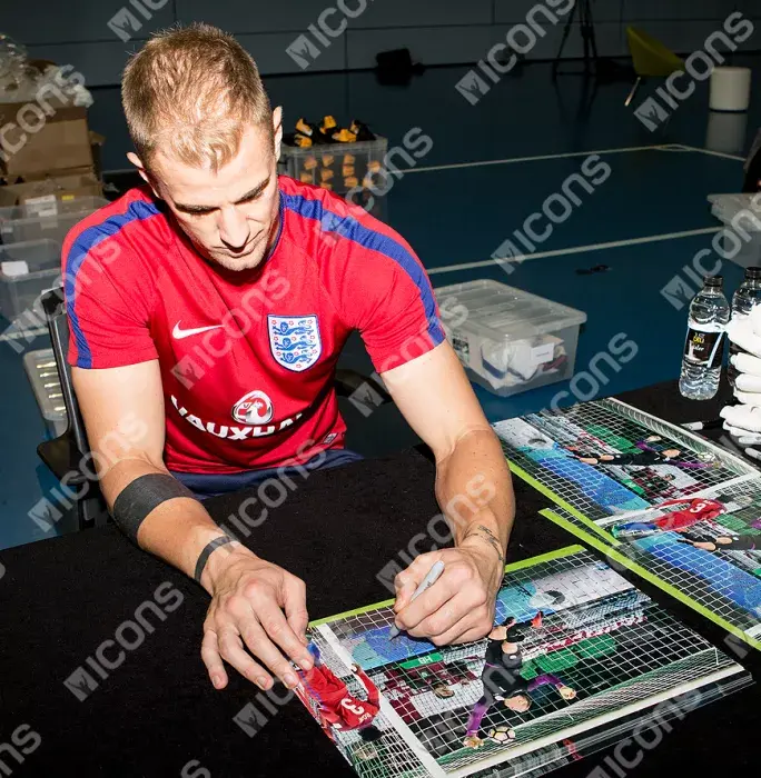 Joe Hart Signed England Photo: Stunning Save