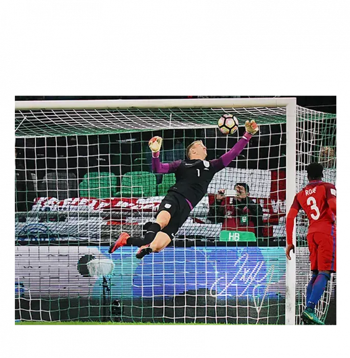 Joe Hart Signed England Photo: Stunning Save