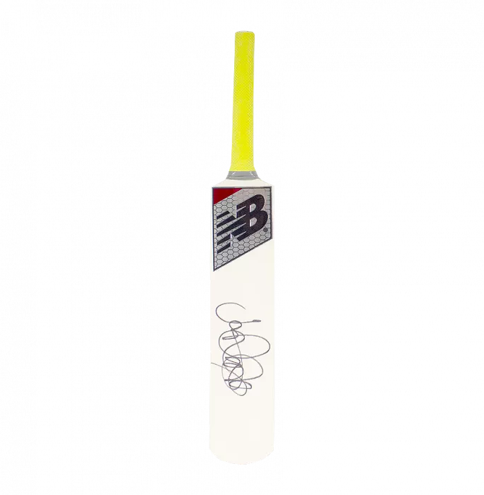 Joe Root Signed Mini New Balance Cricket Bat
