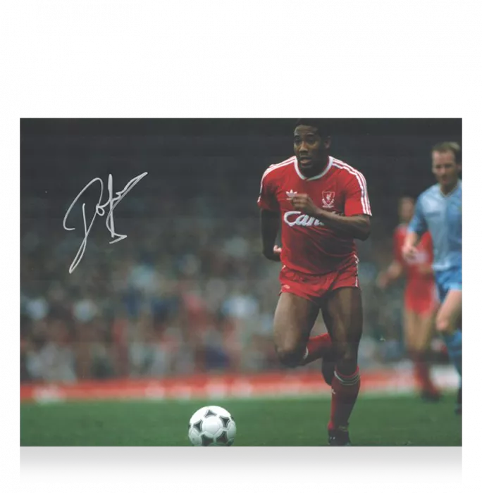 John Barnes Signed Liverpool Photo