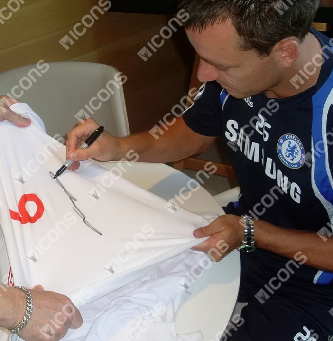 John Terry Front Signed England Home Shirt