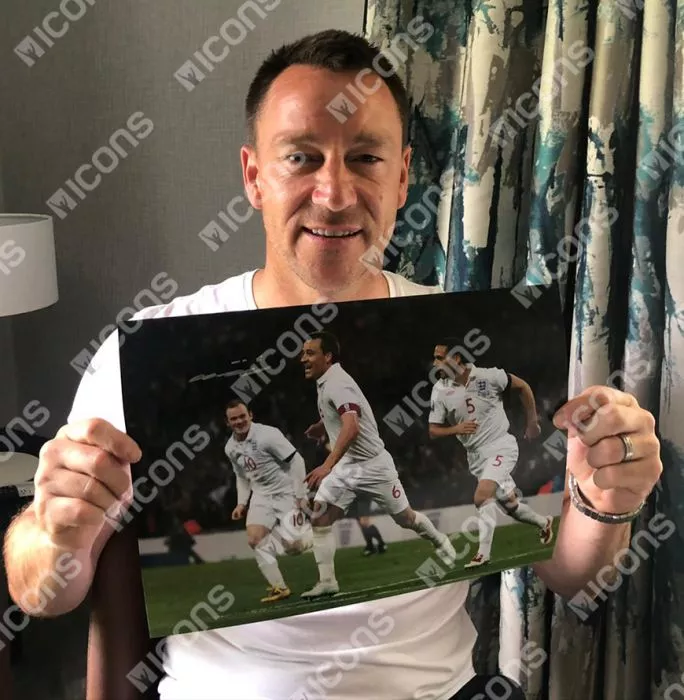 John Terry Signed England Photo