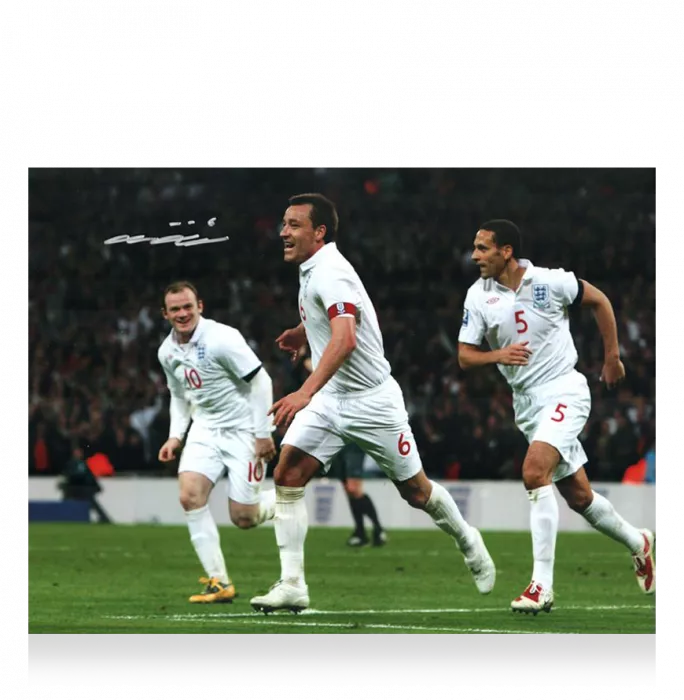 John Terry Signed England Photo