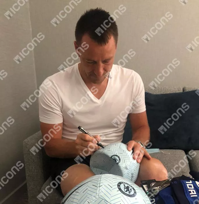 John Terry Signed Football: Chelsea