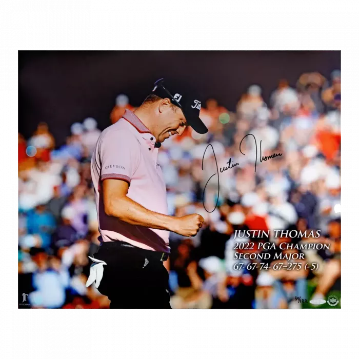 Justin Thomas Signed Photo: 2022 PGA Champion