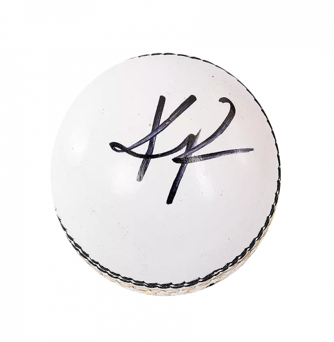 Kevin Pietersen Signed White Cricket Ball