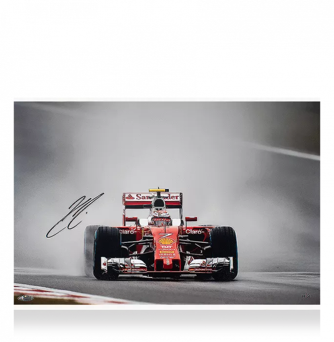 Kimi Raikkonen Signed Photo: Formula 1 Legend