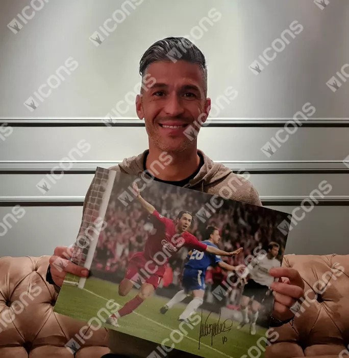 Luis Garcia Signed Liverpool Photo