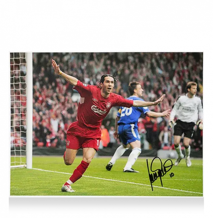 Luis Garcia Signed Liverpool Photo