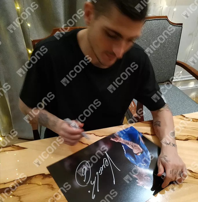 Marco Verratti Signed Italy Photo
