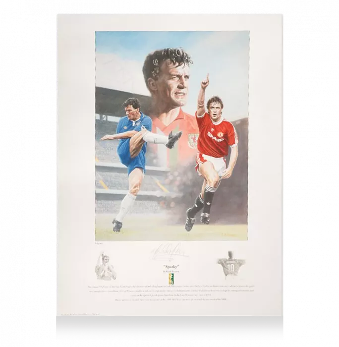 Mark Hughes Signed Artwork: Sparky