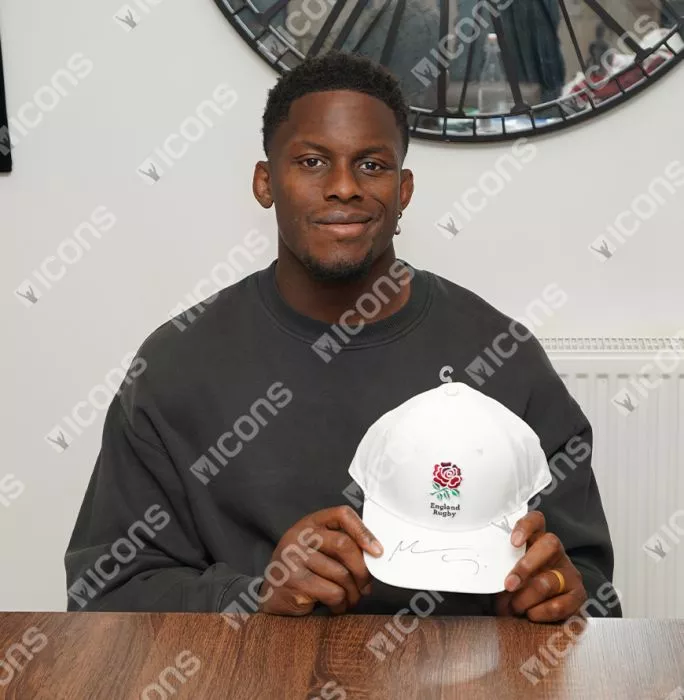 Maro Itoje Signed England Cap