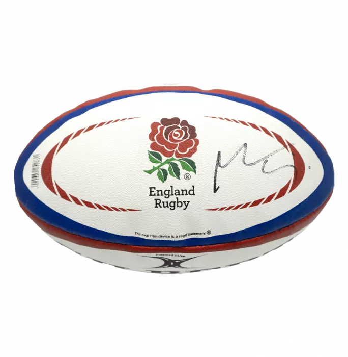 Maro Itoje Signed Gilbert England Rugby Ball