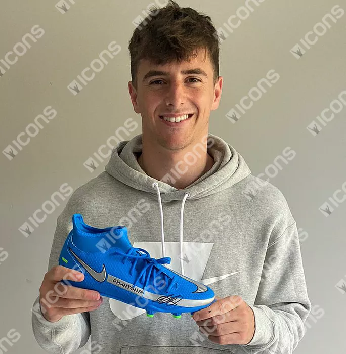 Mason Mount Signed Blue Nike Phantom Boot