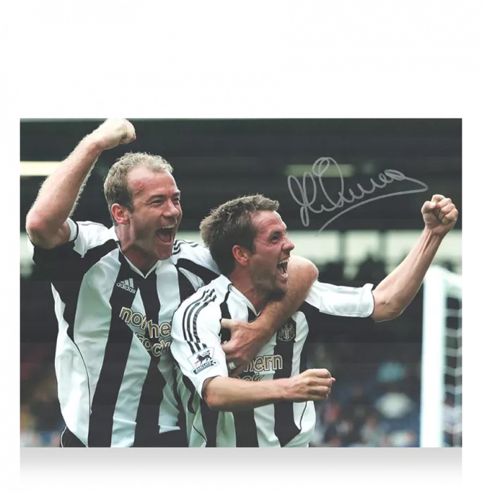Michael Owen Signed Newcastle Photo