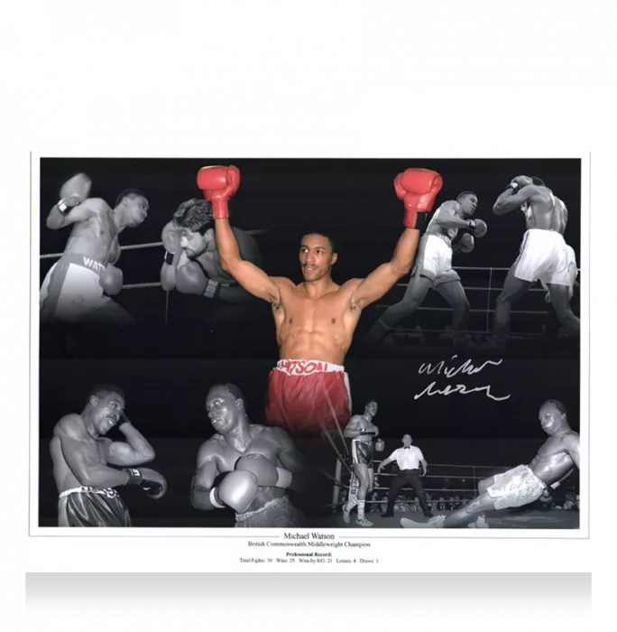 Michael Watson Signed Photo