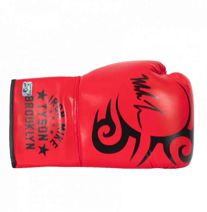 Mike Tyson Signed Boxing Glove: Tattoo