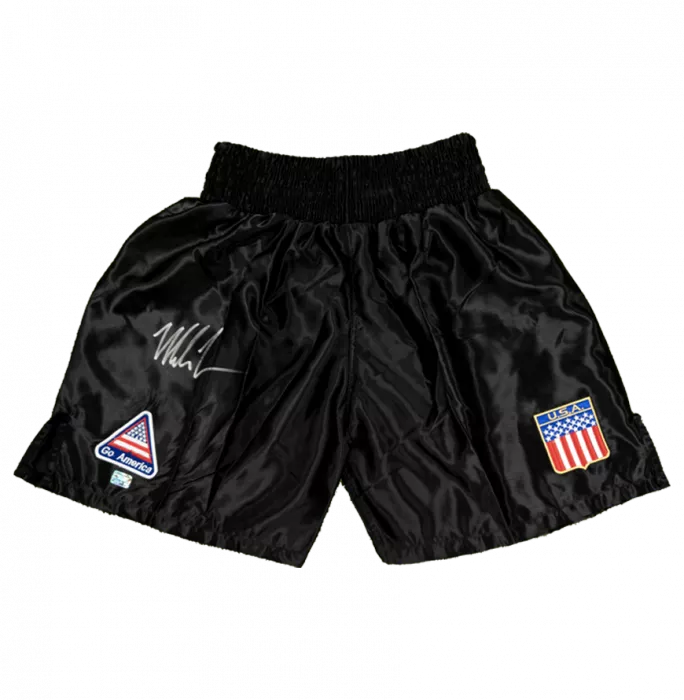 Mike Tyson Signed Boxing Shorts
