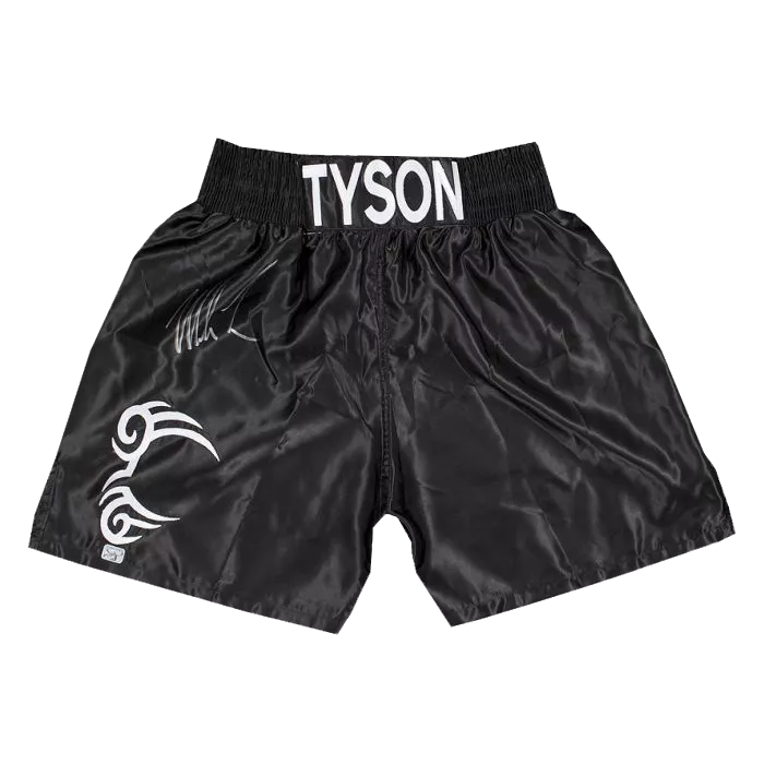 Mike Tyson Signed Boxing Trunks