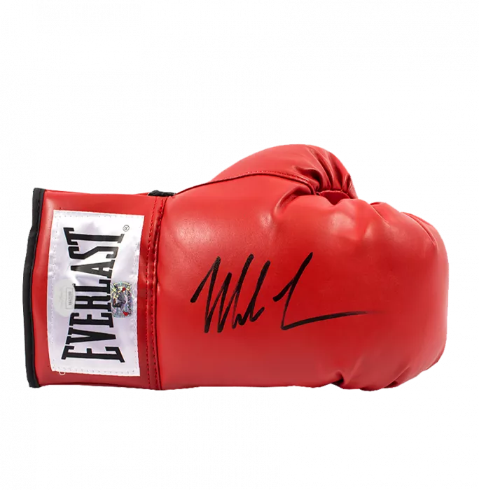 Mike Tyson Signed Red Everlast Boxing Glove