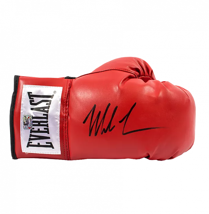 Mike Tyson Signed Red Everlast Boxing Glove