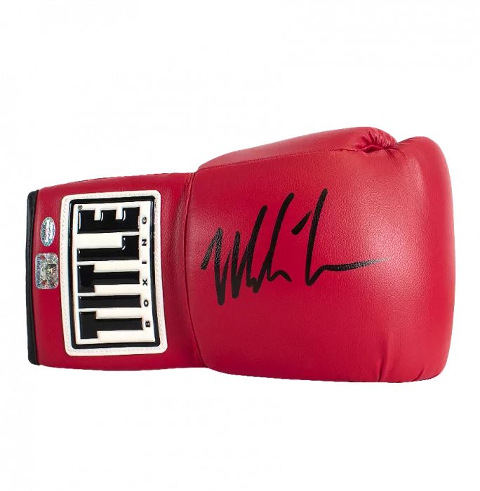 Mike Tyson Signed Title Boxing Glove