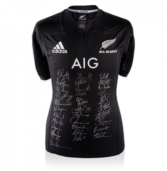 New Zealand 2017 Squad Signed Rugby Shirt