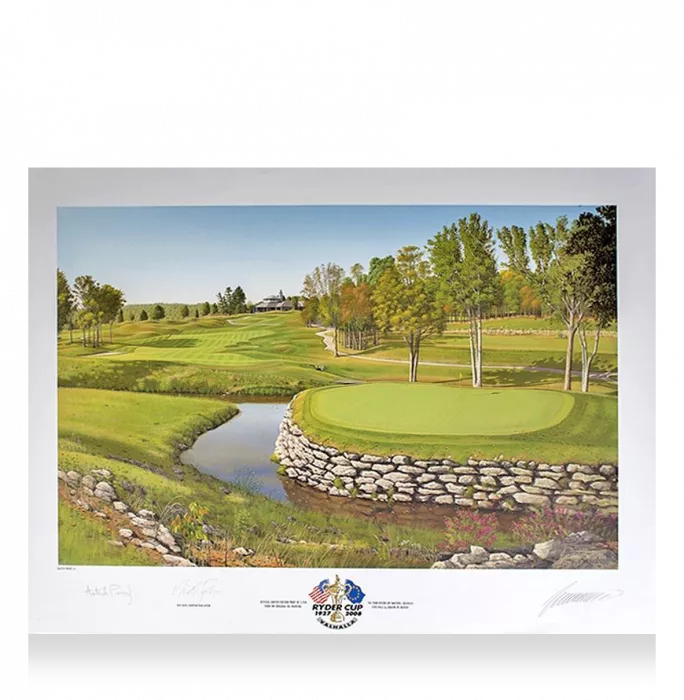 Nick Faldo Signed Ryder Cup Photo