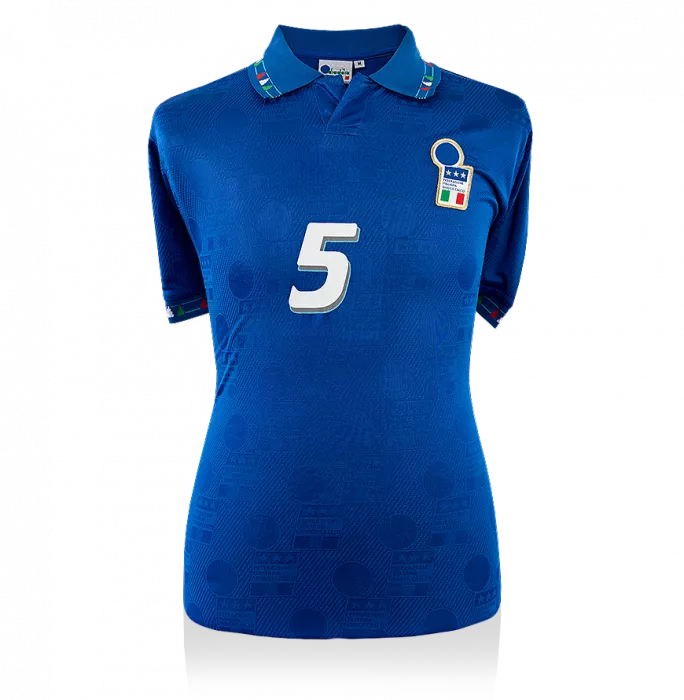 Paolo Maldini Signed Italy 1994 Home Shirt