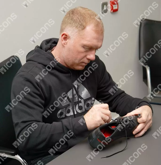 Paul Scholes Signed Adidas Boot